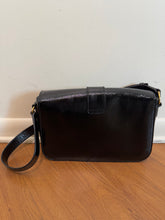 Load image into Gallery viewer, YSL SAINT LAURENT Textured Patent Large ChYc Flap Bag Black