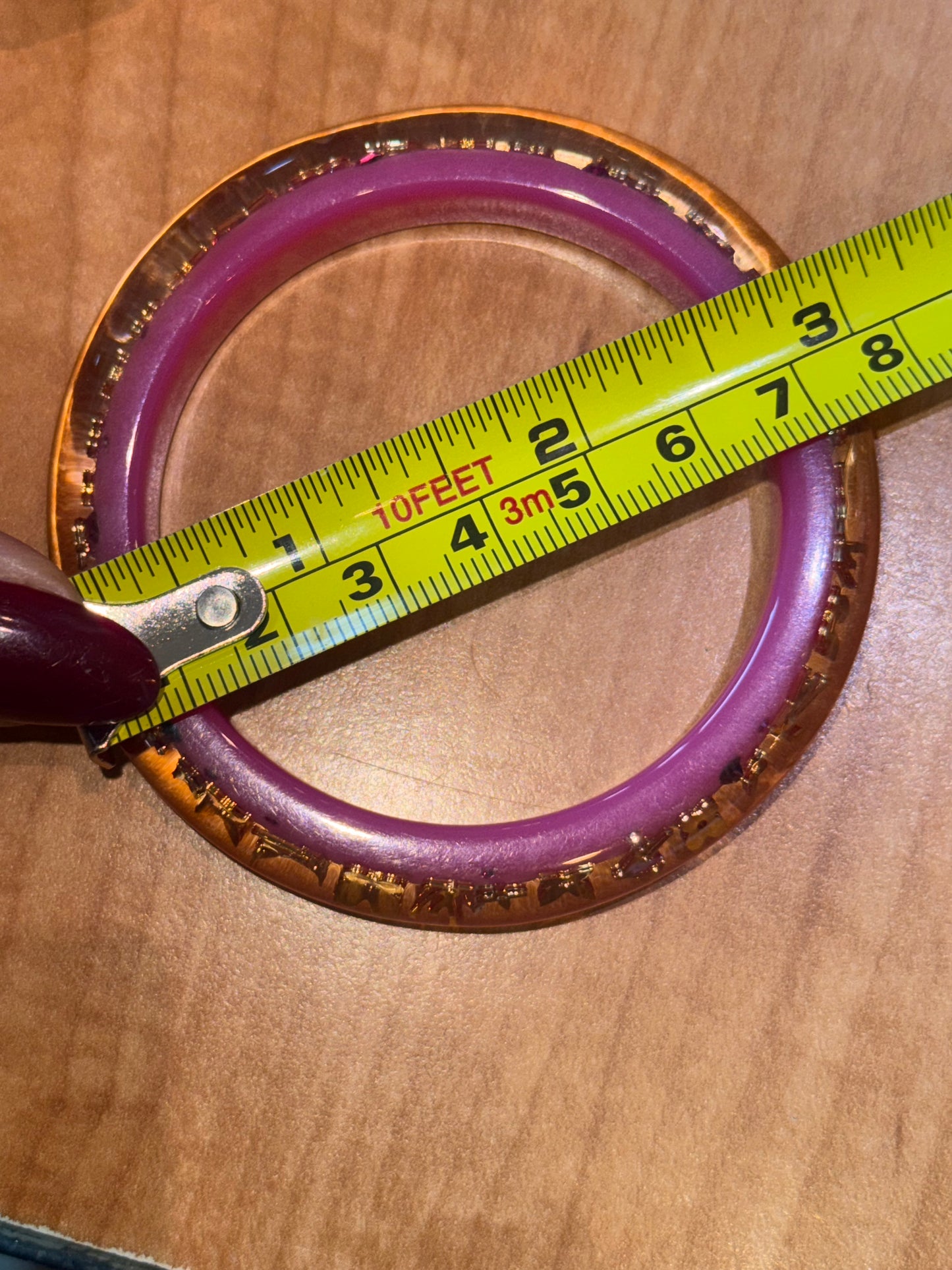 Louis Vuitton Pink Resin Inclusion bracelet