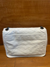 Load image into Gallery viewer, Saint Laurent Crinkled Calfskin Matelasse Monogram Medium Nicki