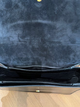 Load image into Gallery viewer, YSL SAINT LAURENT Textured Patent Large ChYc Flap Bag Black