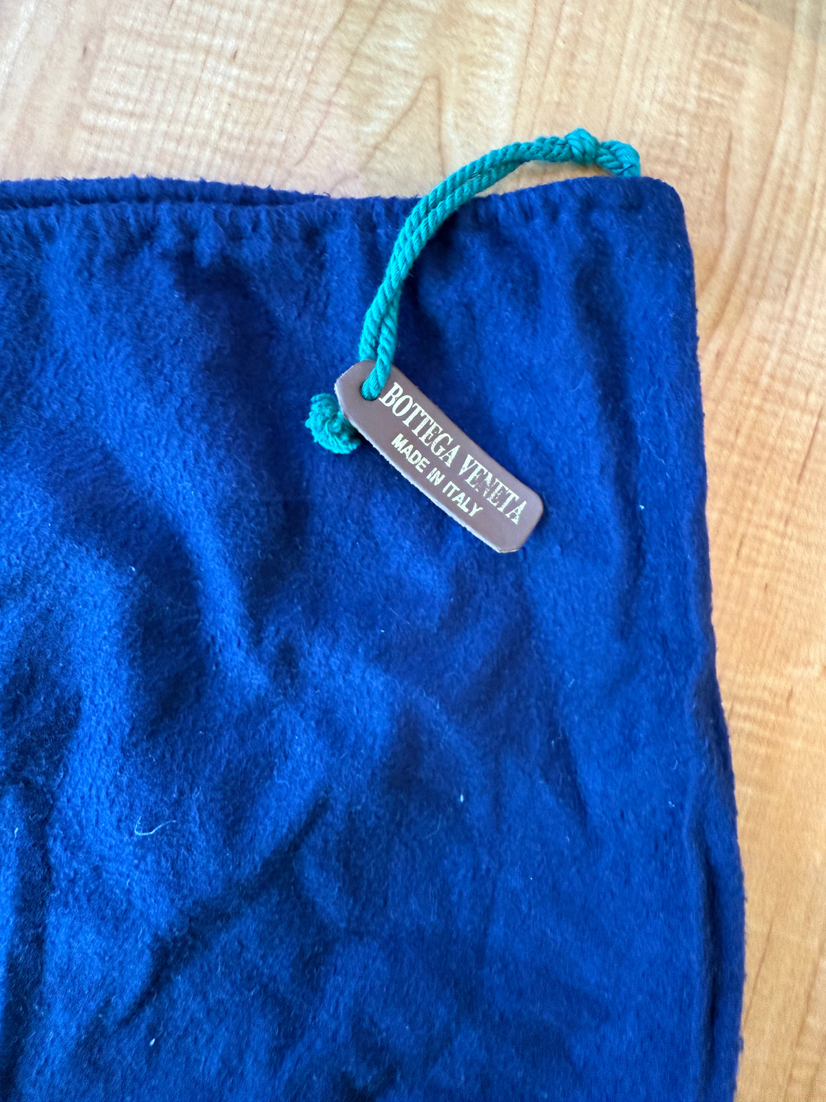 Bottega Veneta Blue Cervo Leather Medium Roma Tote