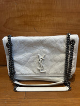 Load image into Gallery viewer, Saint Laurent Crinkled Calfskin Matelasse Monogram Medium Nicki