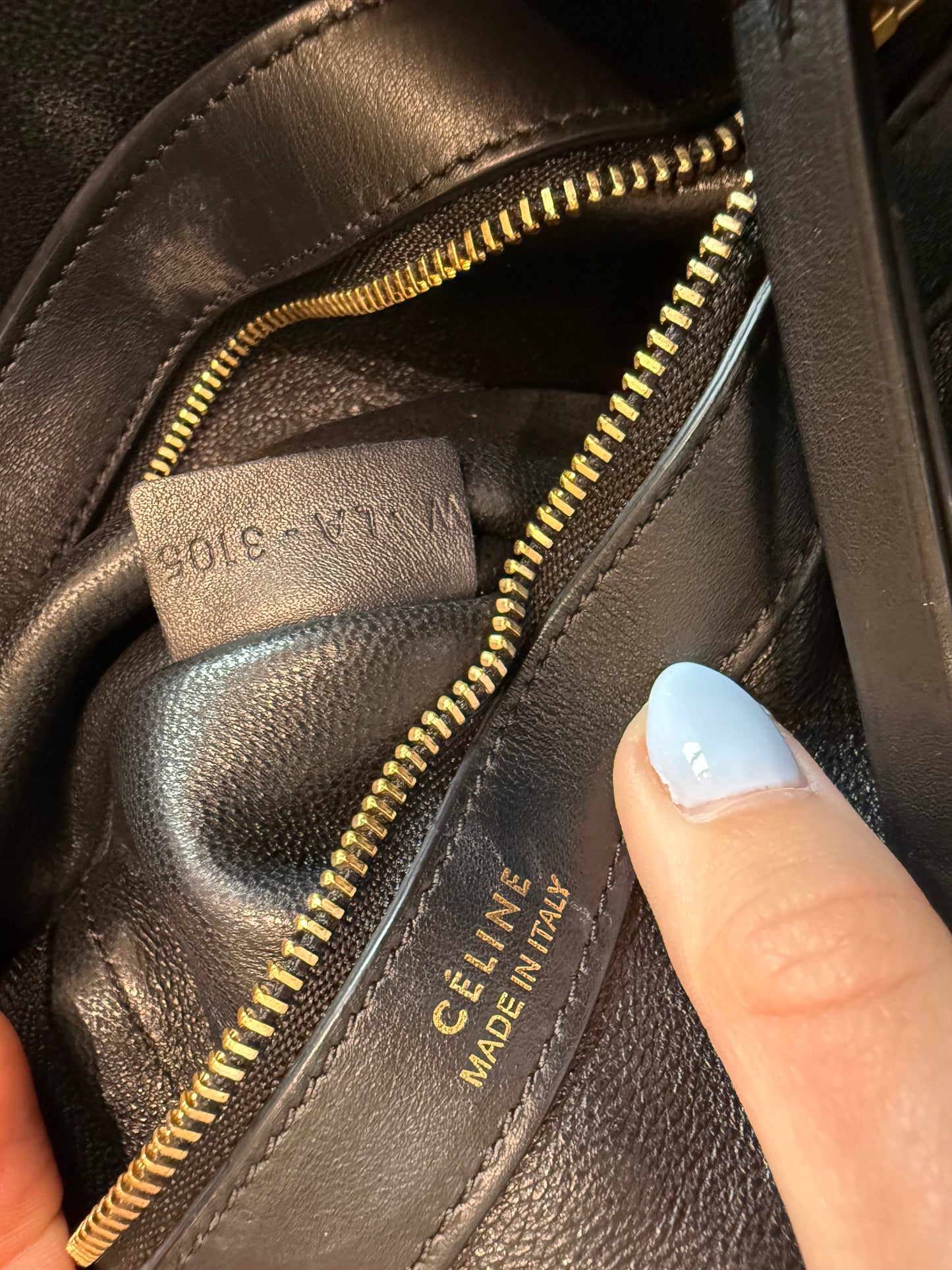 Celine Goat Fur Cabas Phantom Tote