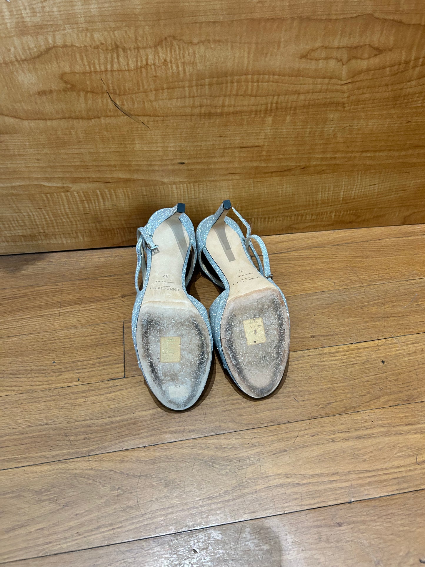 Jimmy Choo Dusty Glitter Sandals