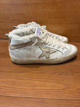 Load image into Gallery viewer, Golden Goose Star Shearling Lined Mid Top Sneakers Size 7