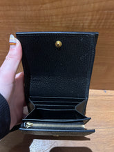 Load image into Gallery viewer, GUCCI
Dollar Calfskin GG Supreme Monogram Medium GG Marmont Wallet Black Beige Ebony
