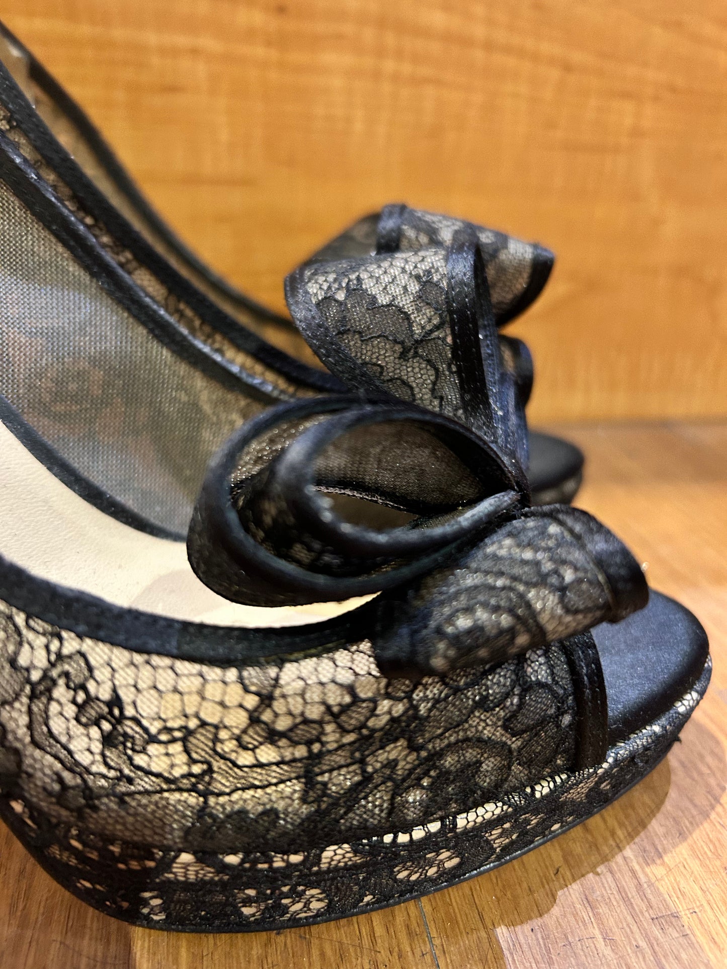 Valentino Lace Bow Heel