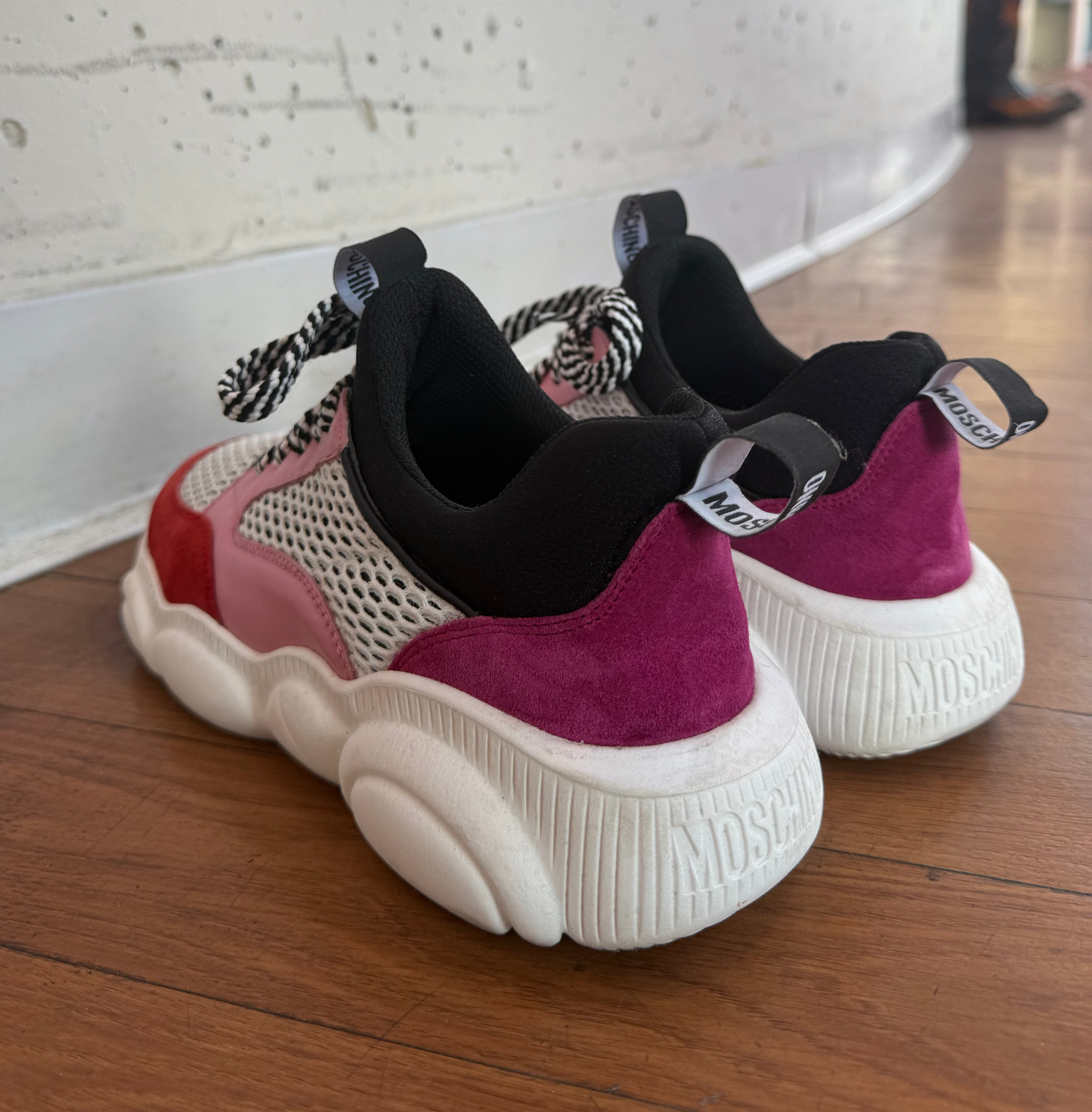 Moschino Teddy Mixed Media Sneaker