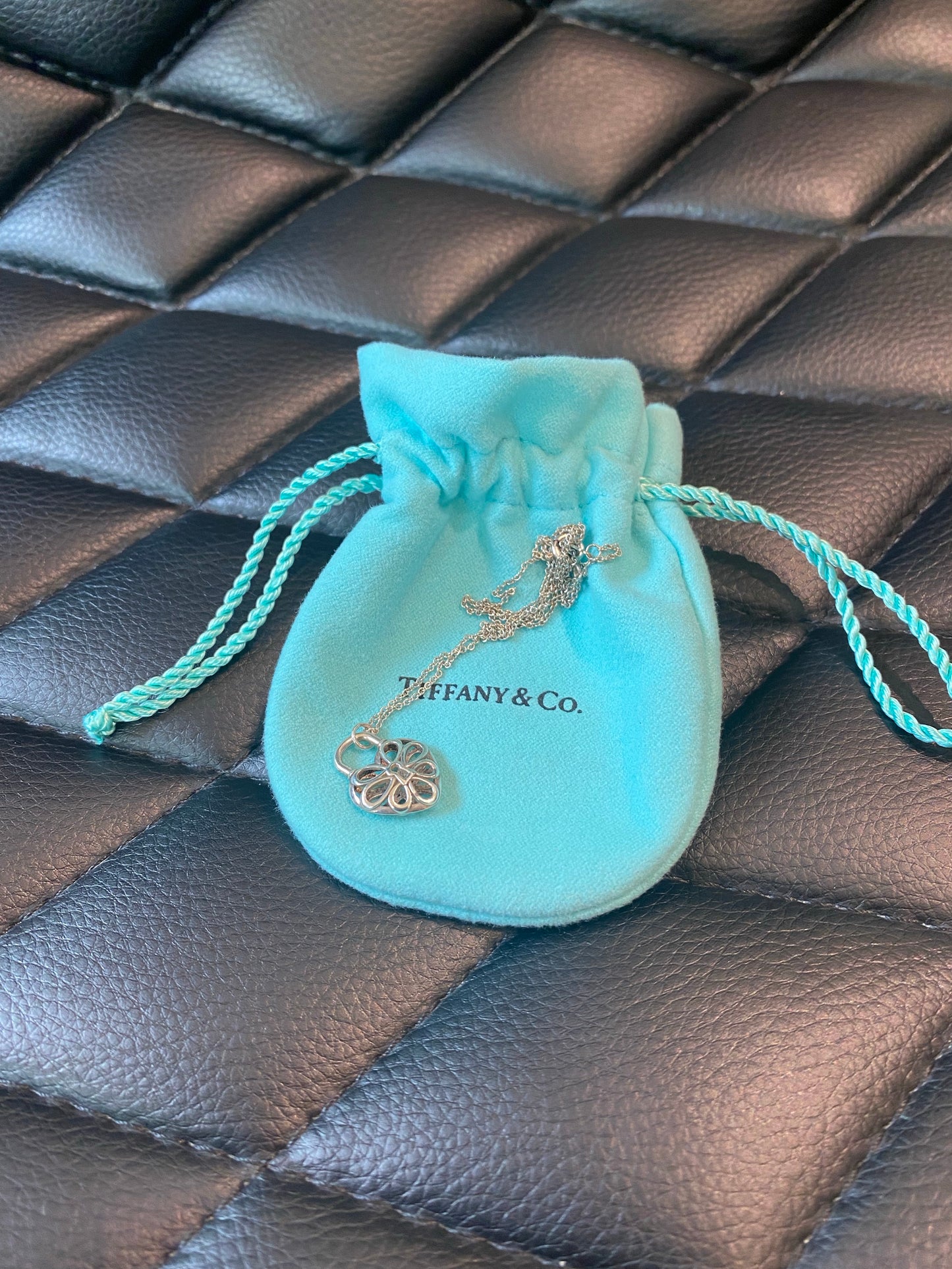Tiffany & Co. Filigree Heart Lock Pendant