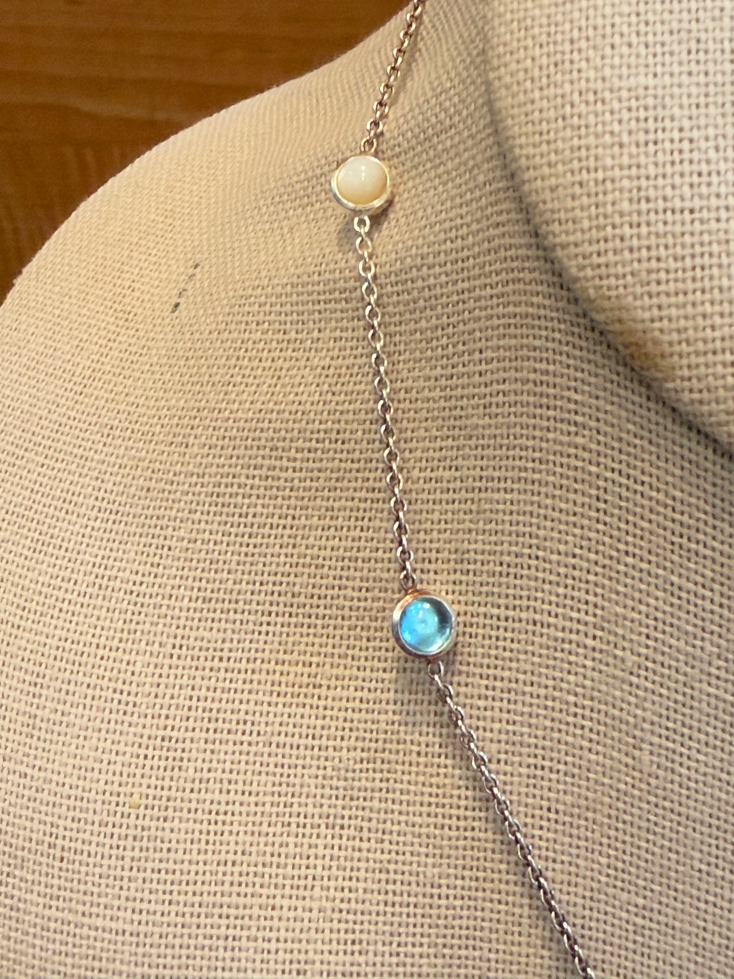 Gucci Double G Mother Of Pearl Necklace