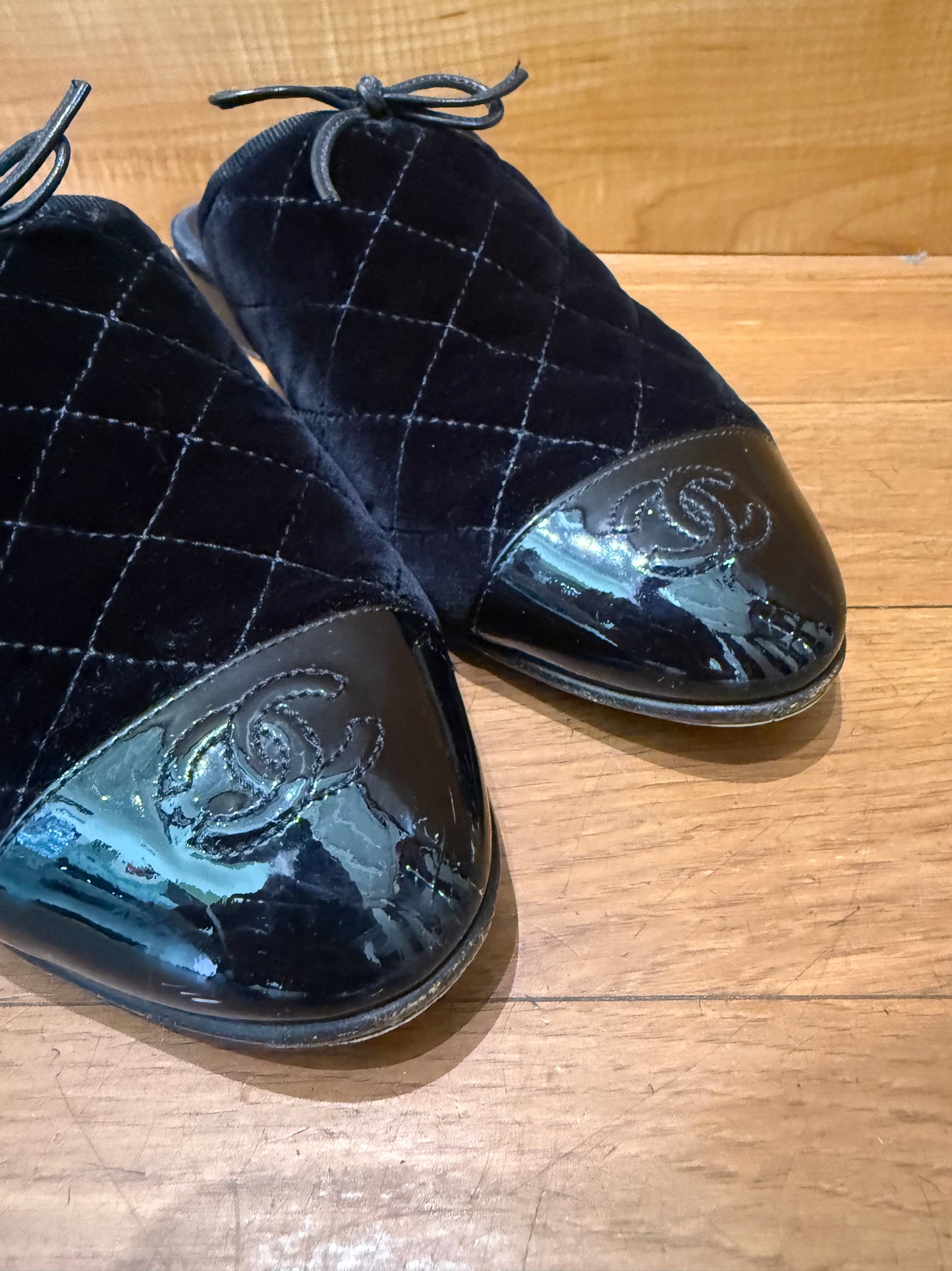 Chanel Logo Mules