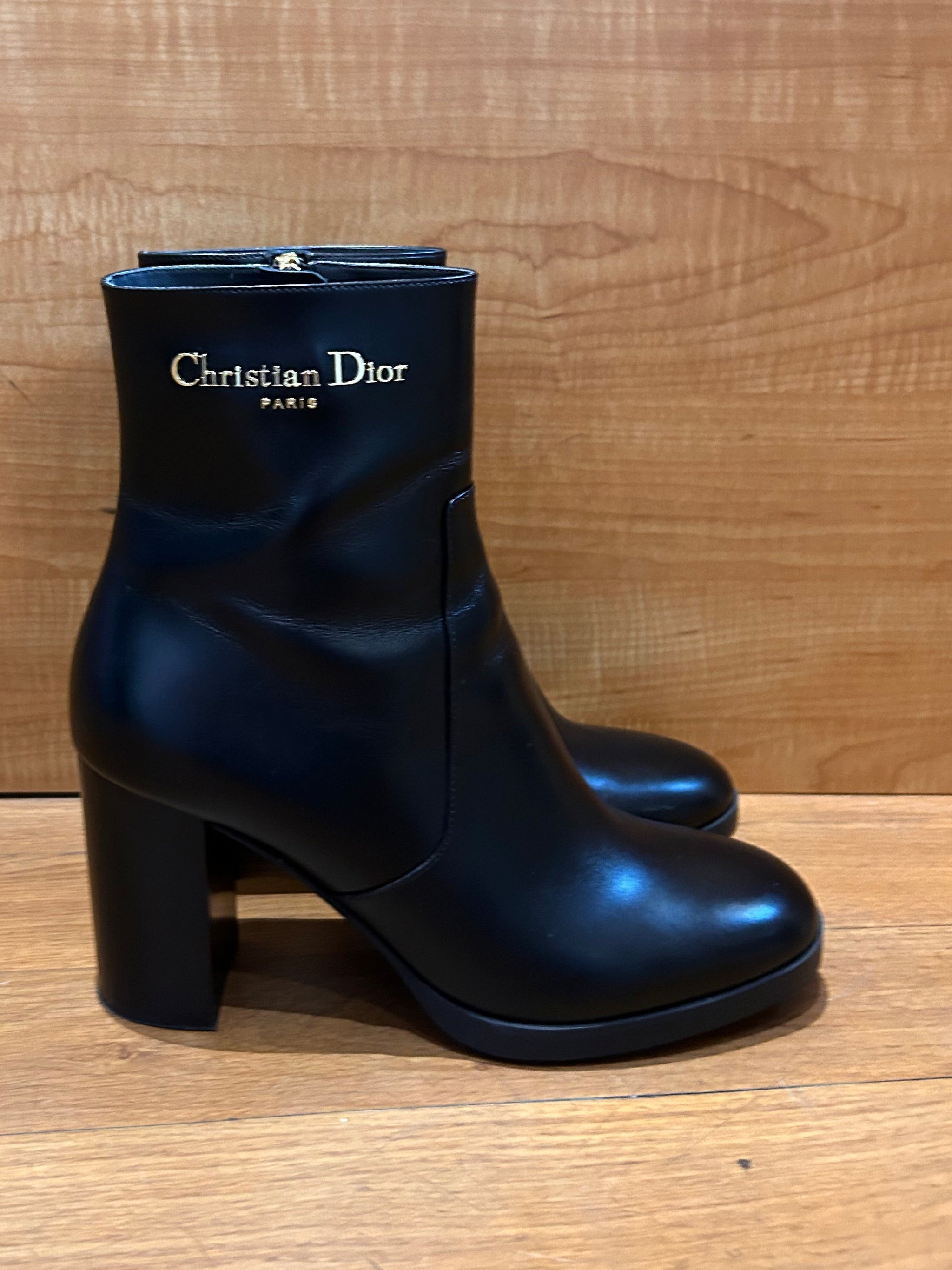Christian Dior D-Town Heeled Ankle Boots – My Best Friend's Closet