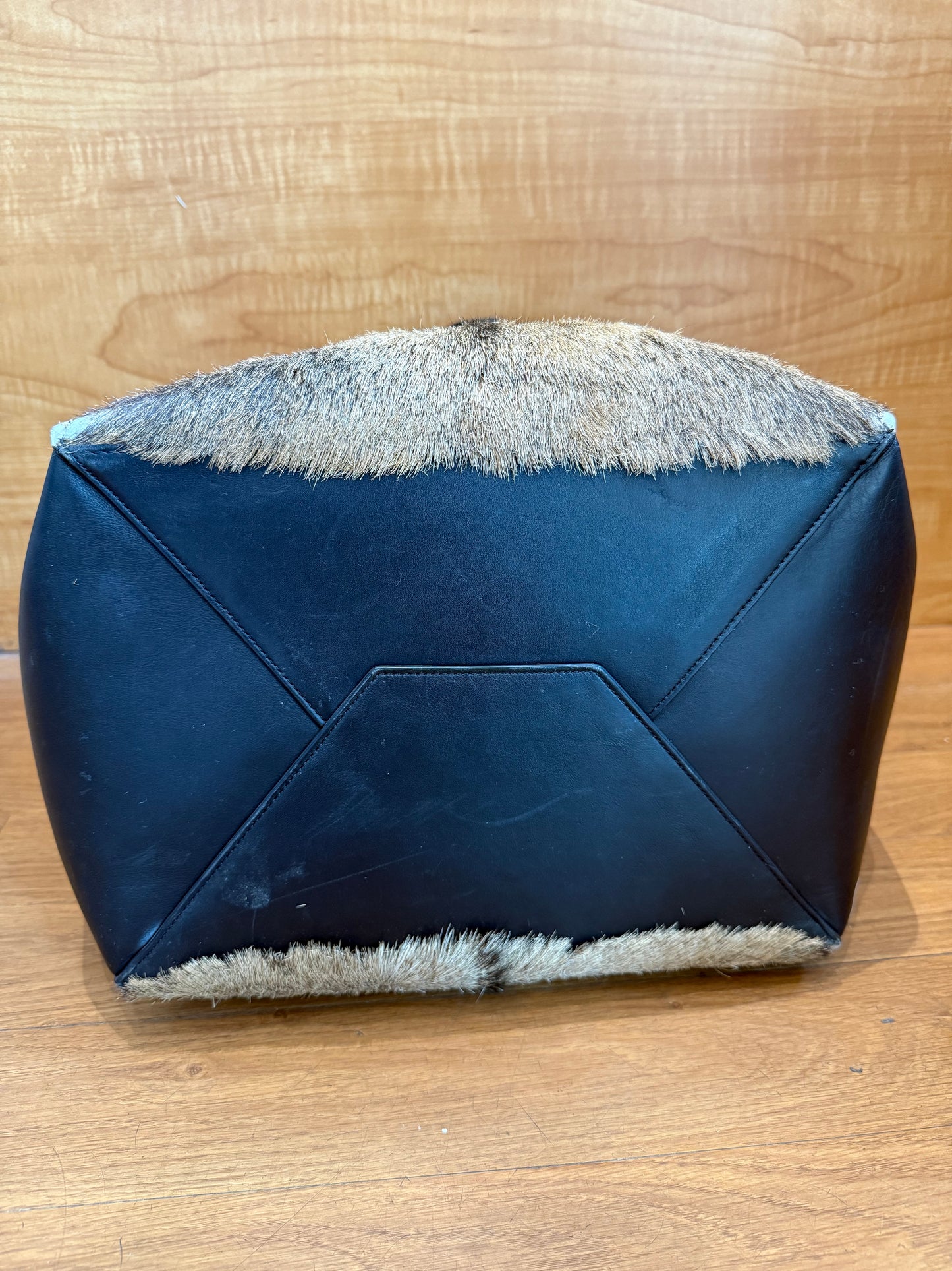 Celine Goat Fur Cabas Phantom Tote