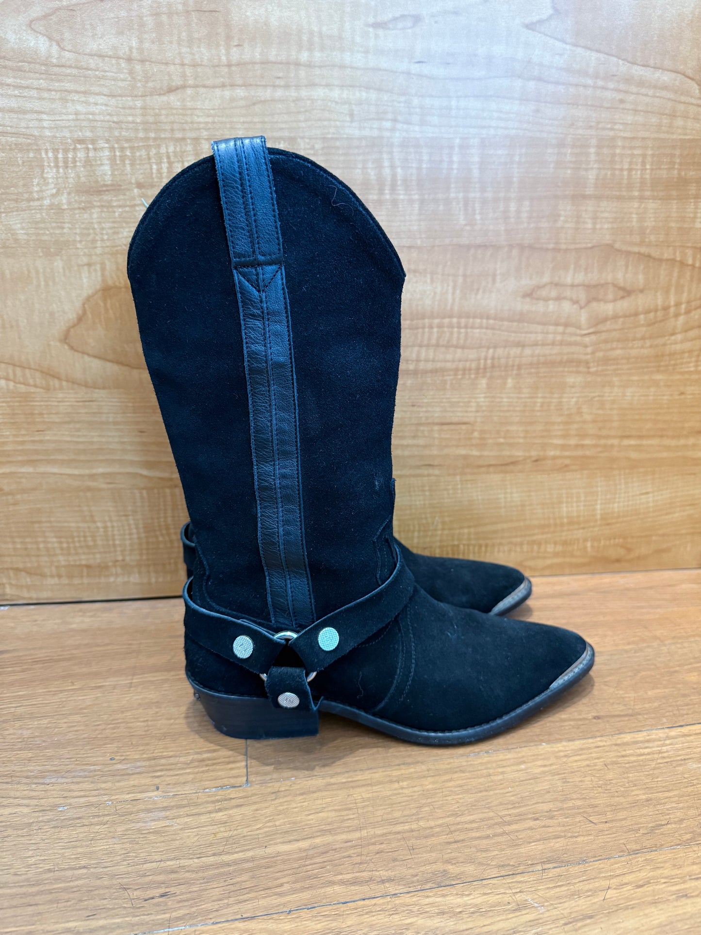 Zadig Voltaire Suede Western Boots