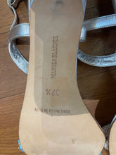 Load image into Gallery viewer, Manolo Blahnik
Leather Beaded Accents T-Strap Sandals
