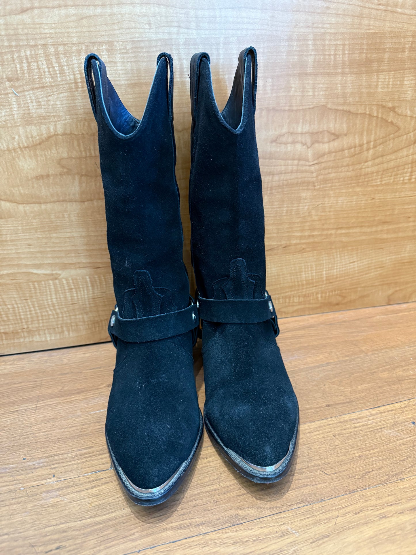Zadig Voltaire Suede Western Boots