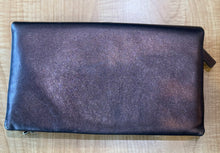 Load image into Gallery viewer, Chanel Metallic Lambskin Camellia Beauty Clutch
