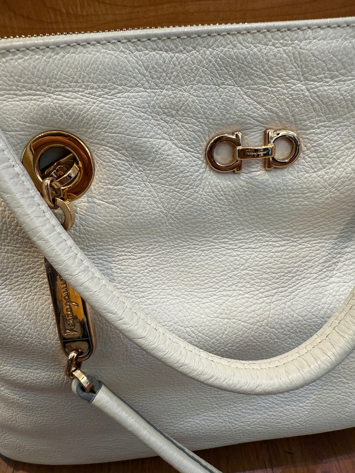 Ferragamo Fanya Tote White