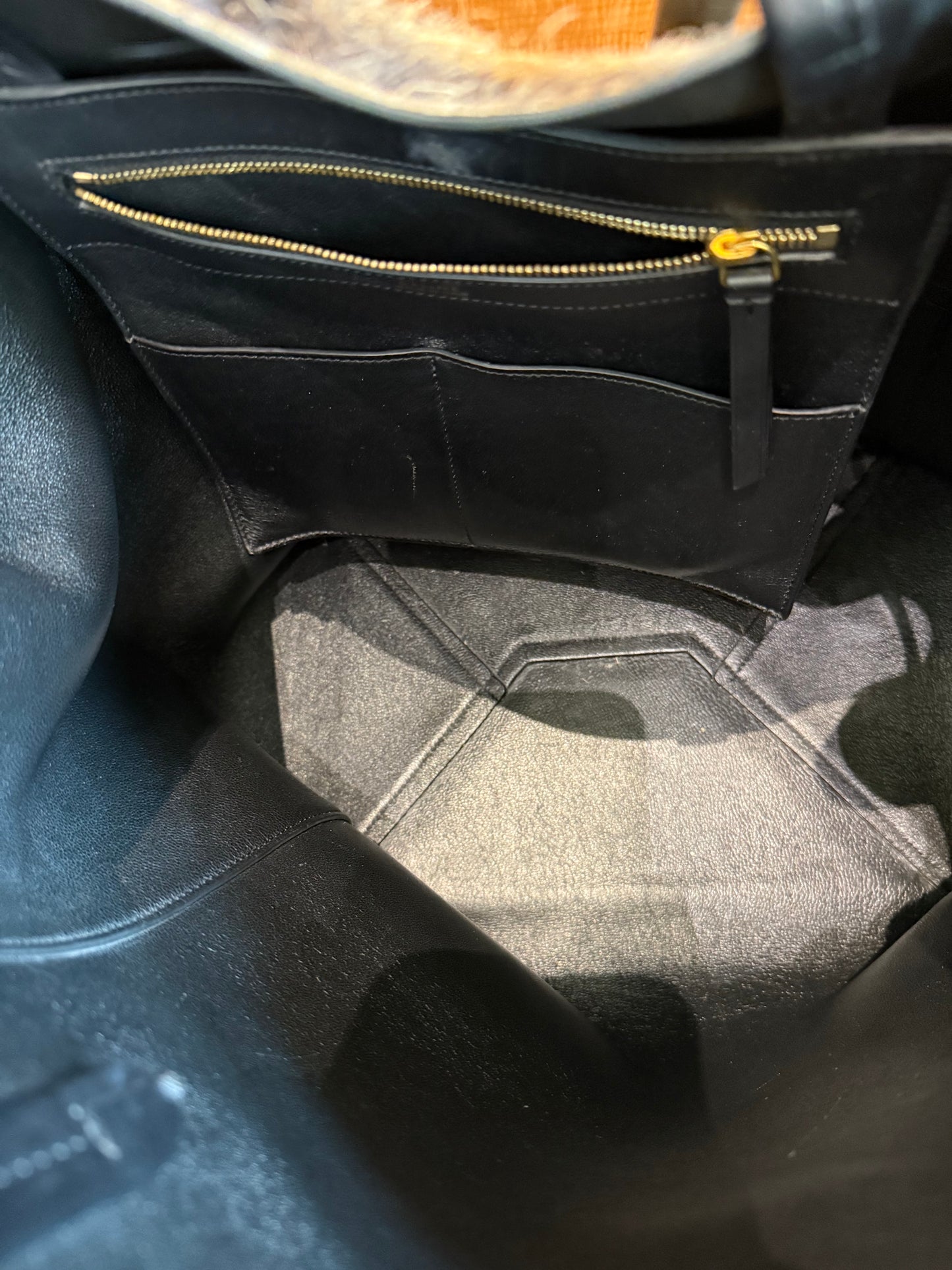Celine Goat Fur Cabas Phantom Tote