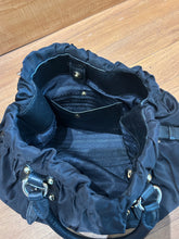Load image into Gallery viewer, PRADA Prada Tessuto Nylon Jacquard Logo Tote Black
