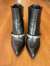 Load image into Gallery viewer, Alexander McQueen Leather Booties with Metal Detail Size 36.5
