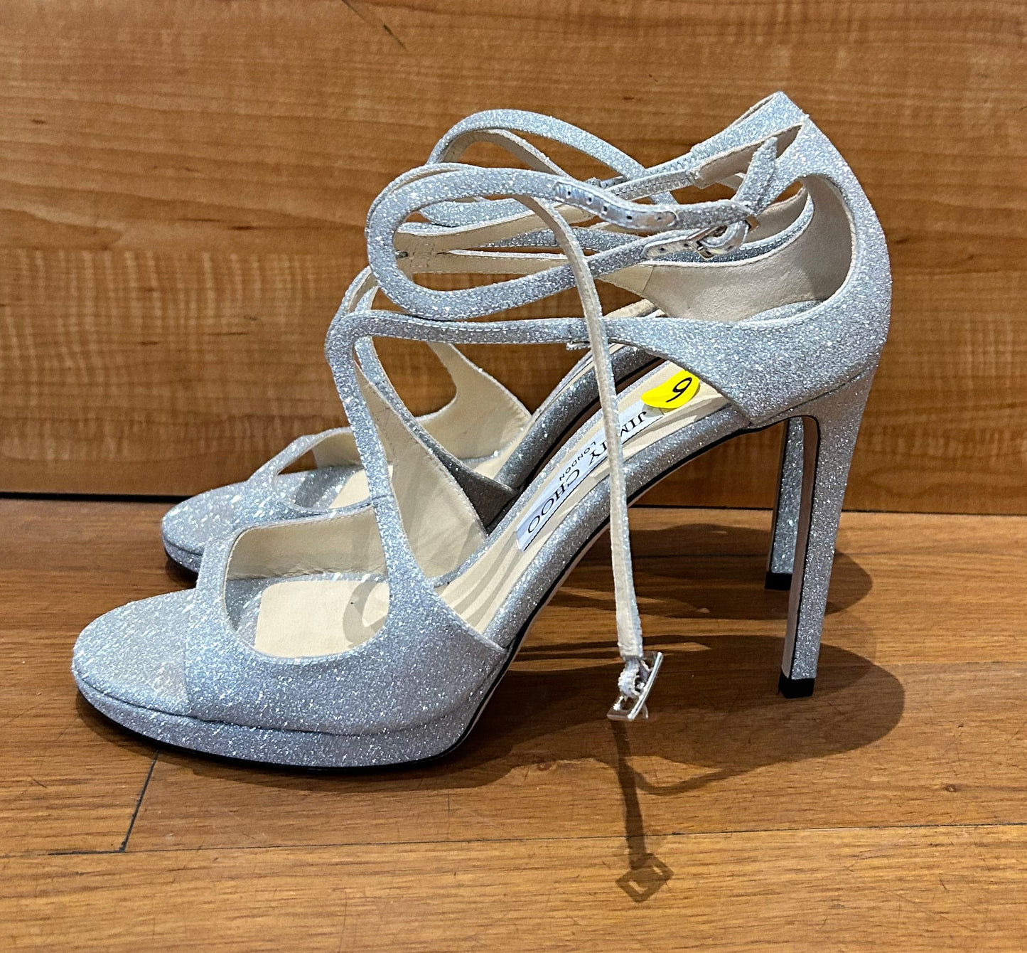 Jimmy Choo Dusty Glitter Sandal