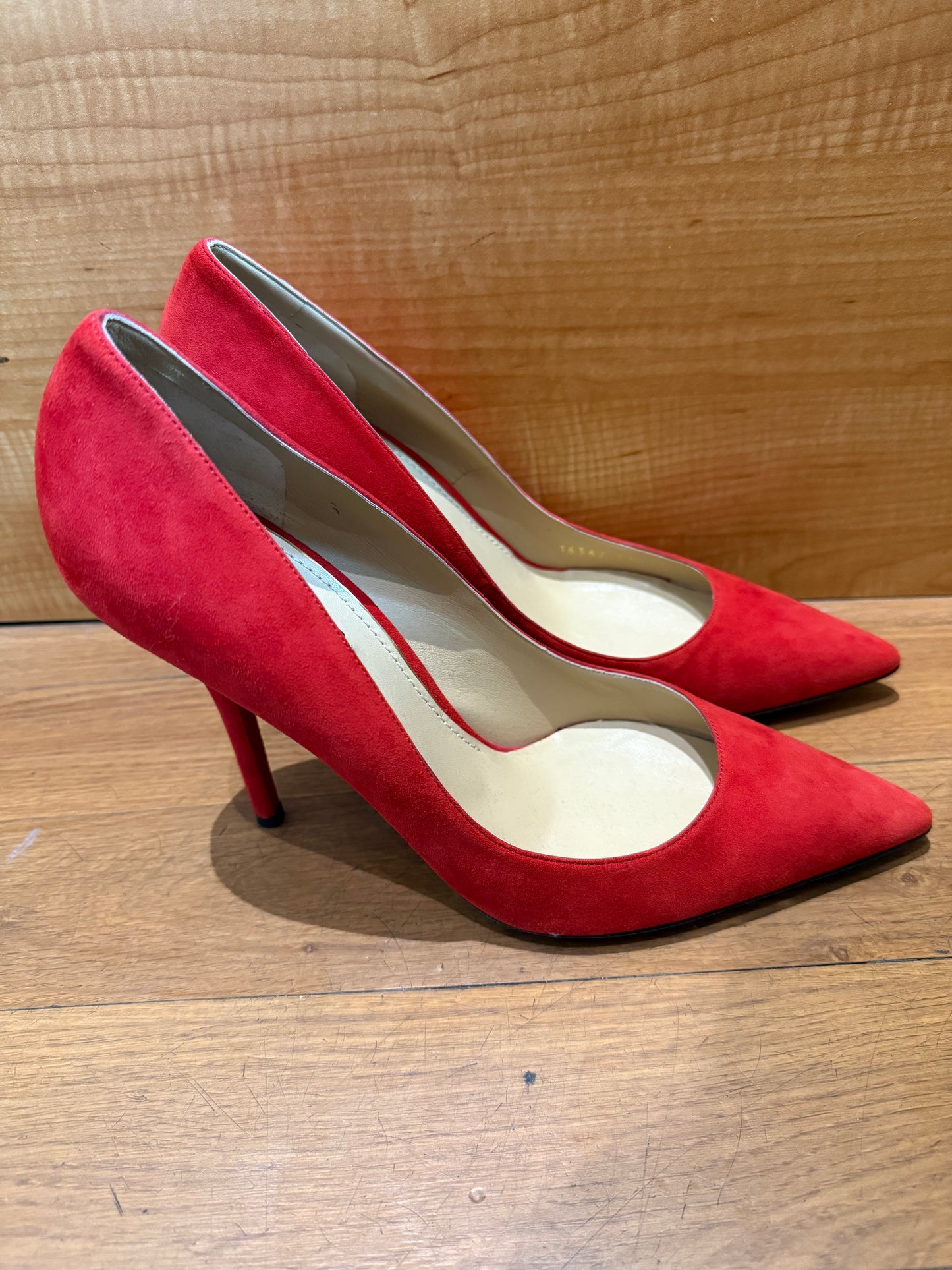 Dolce And Gabbana Red Suede Heels