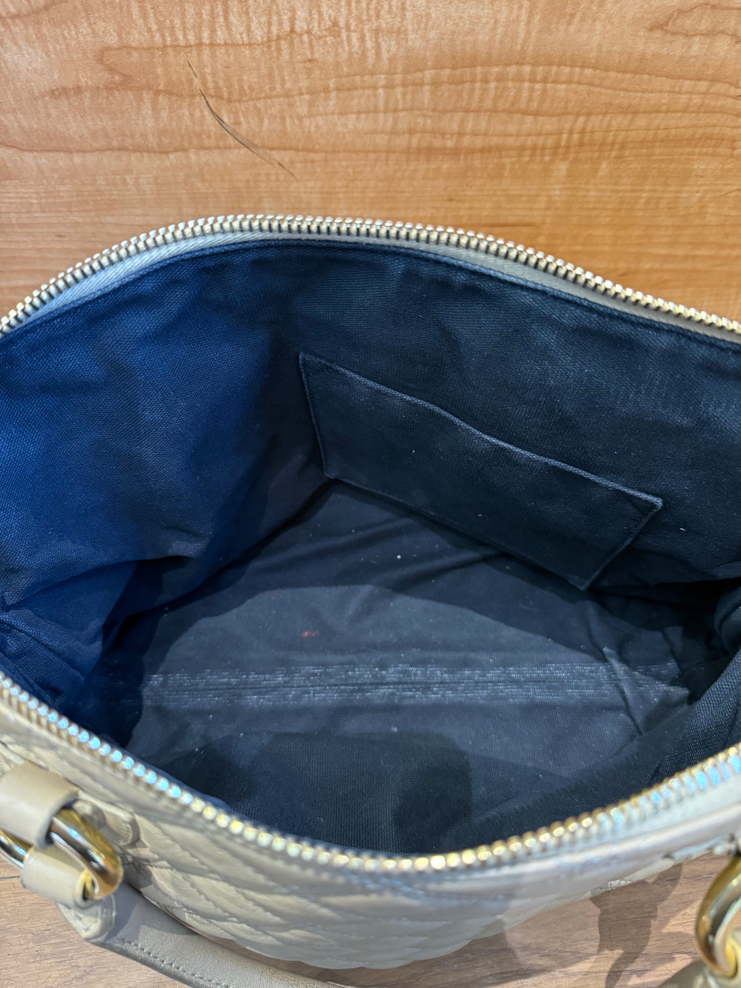 Marc Jacobs Lacquered Goatskin Quilted Karlie Satchel