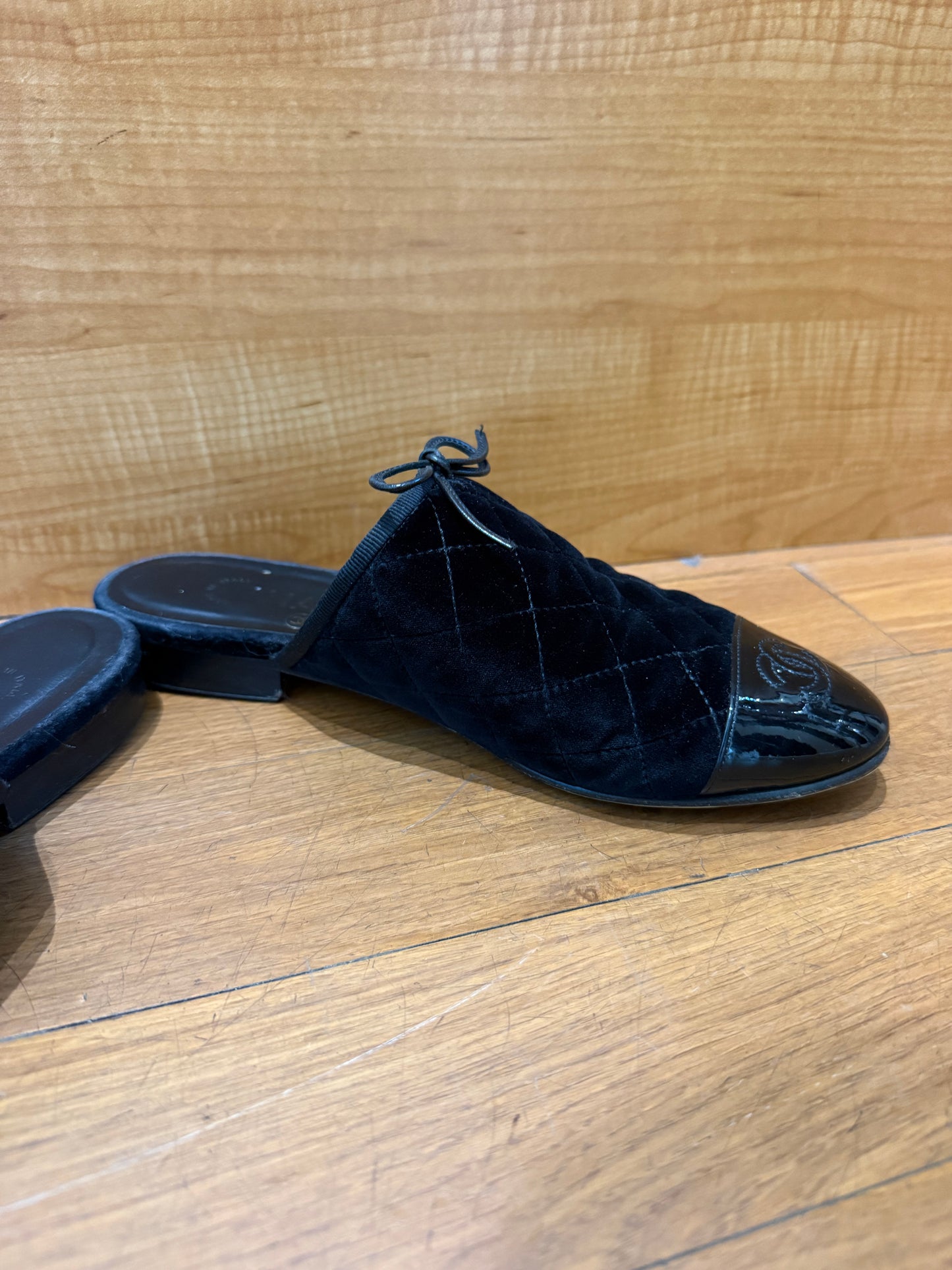 Chanel Logo Mules