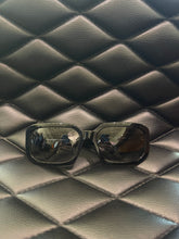 Load image into Gallery viewer, CHANEL
Black Acetate Gradient Lenses CC Logo Crystal Quilted Sunglasses
