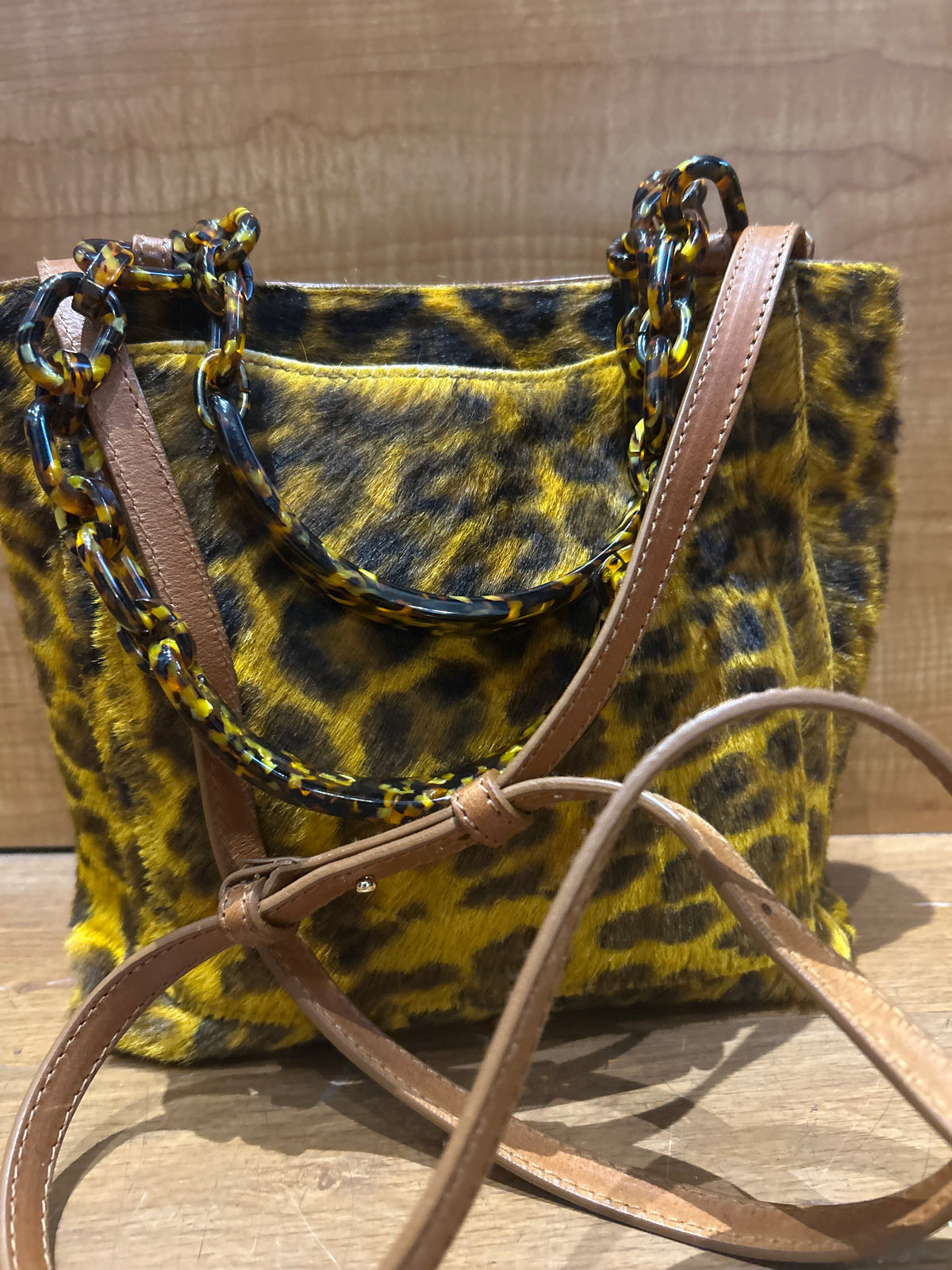 Edie Parker Pony-Hair/ Calfskin Tote