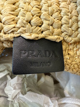 Load image into Gallery viewer, Prada Raffia Crotchet Tote Bag
