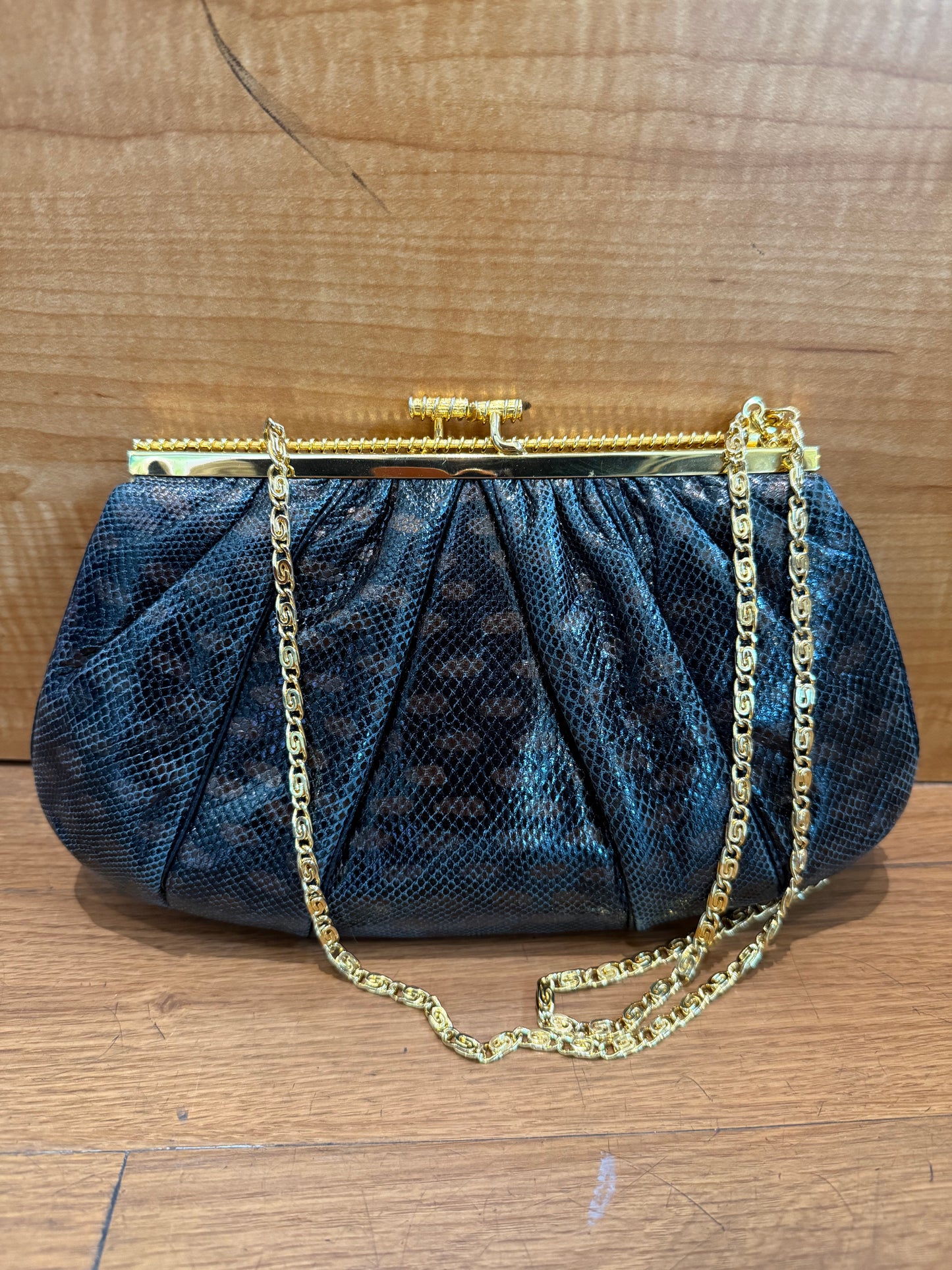 Judith Leiber Snakeskin  Clutch
