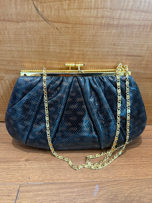 Judith Leiber Snakeskin  Clutch