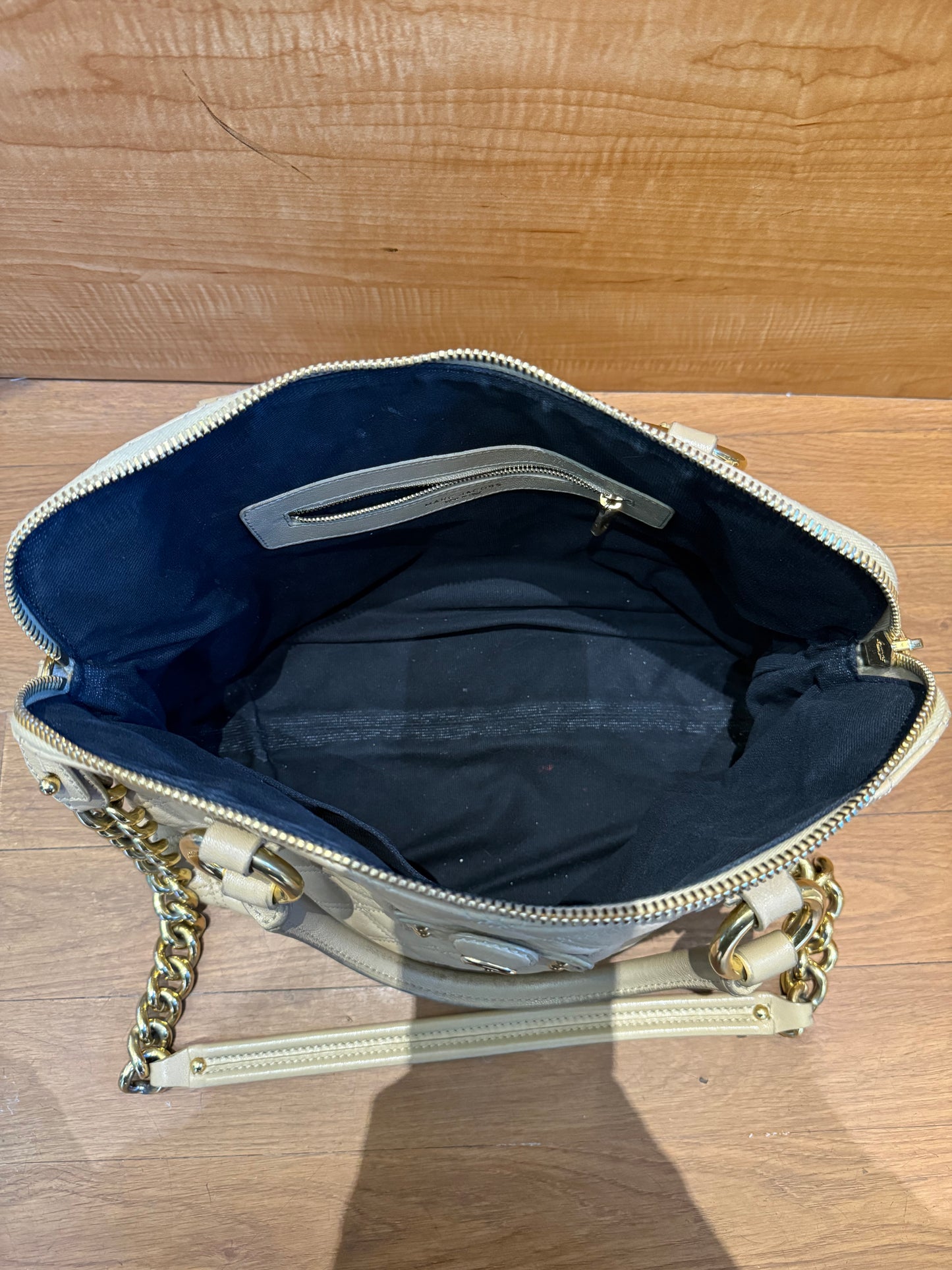 Marc Jacobs Lacquered Goatskin Quilted Karlie Satchel