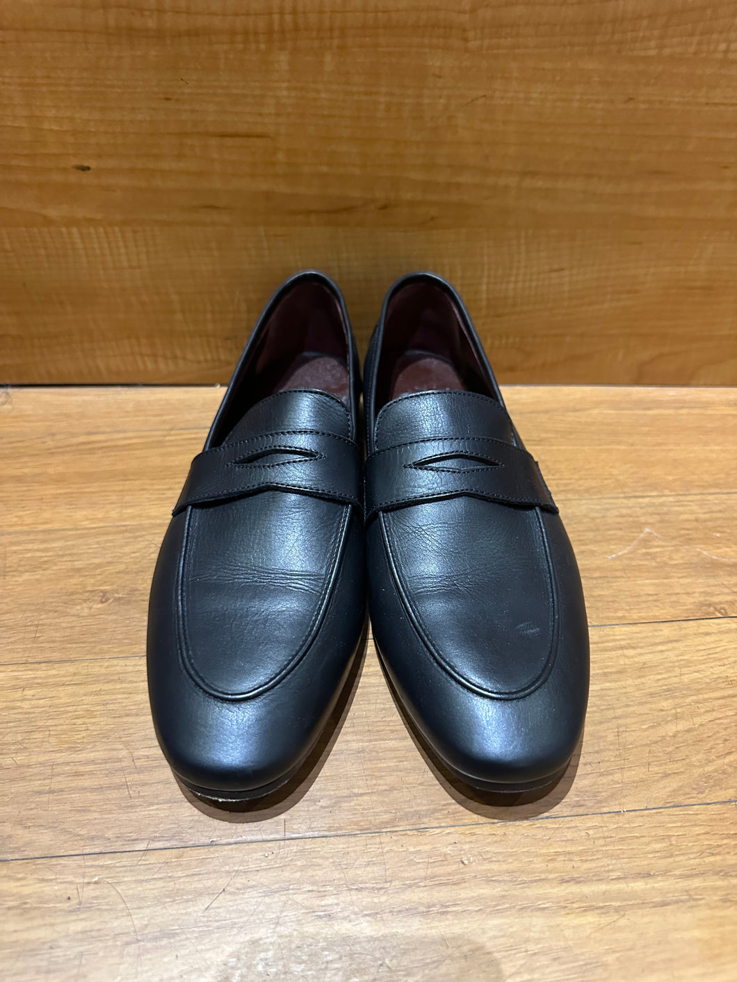 Black Leather Bougeotte Loafers