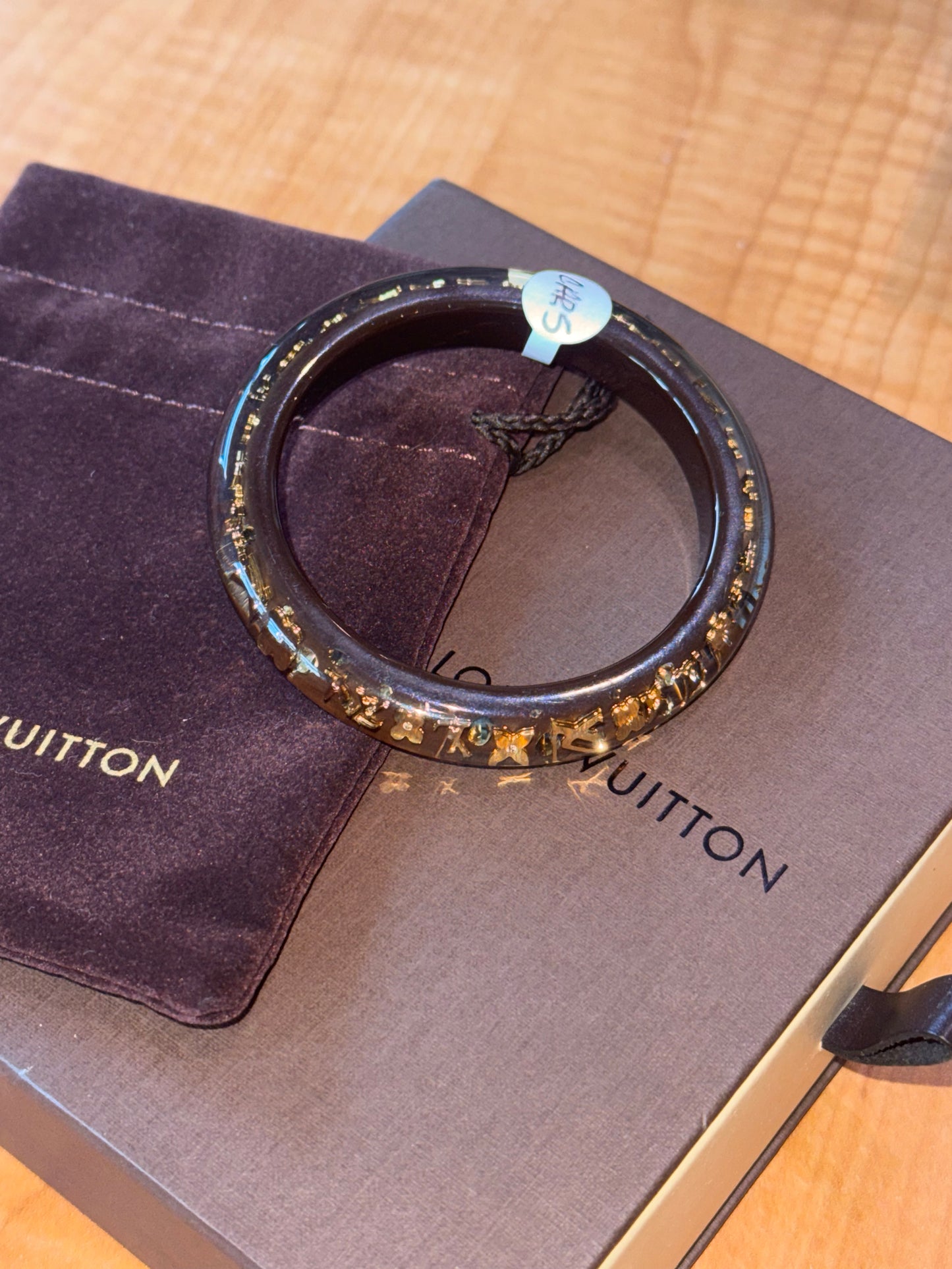Louis Vuitton brown Resin Swarovski Inclusion bracelet