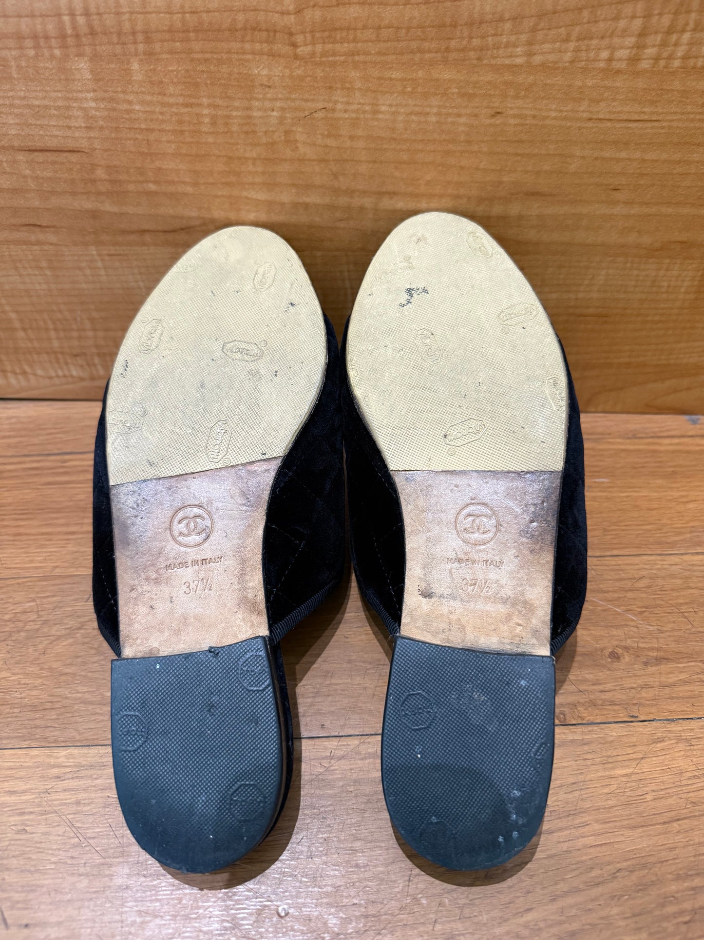 Chanel Logo Mules