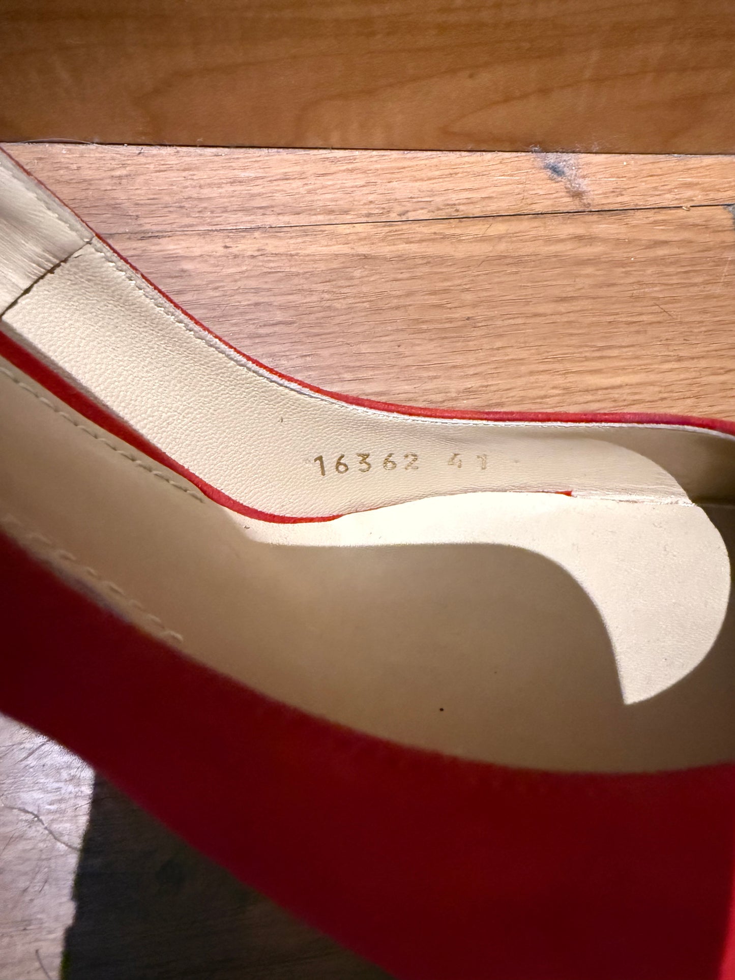 Dolce And Gabbana Red Suede Heels