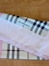 Load image into Gallery viewer, Burberry Silk Scarf Pink Detail
