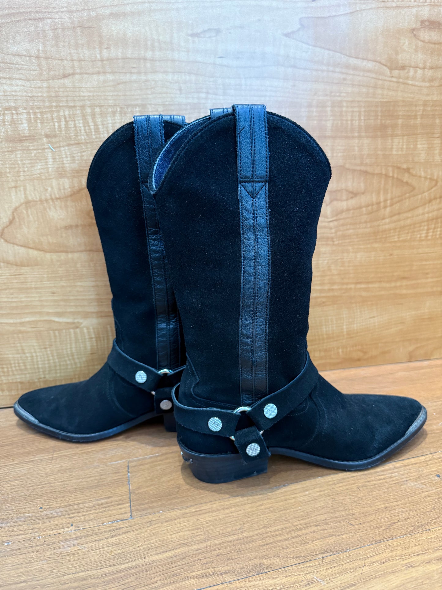 Zadig Voltaire Suede Western Boots