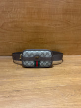 Load image into Gallery viewer, GUCCI Beige Ebony GG Supreme Canvas Small Ophidia Belt Bag
