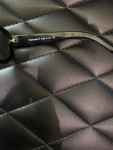 Load image into Gallery viewer, CHANEL
Black Acetate Gradient Lenses CC Logo Crystal Quilted Sunglasses
