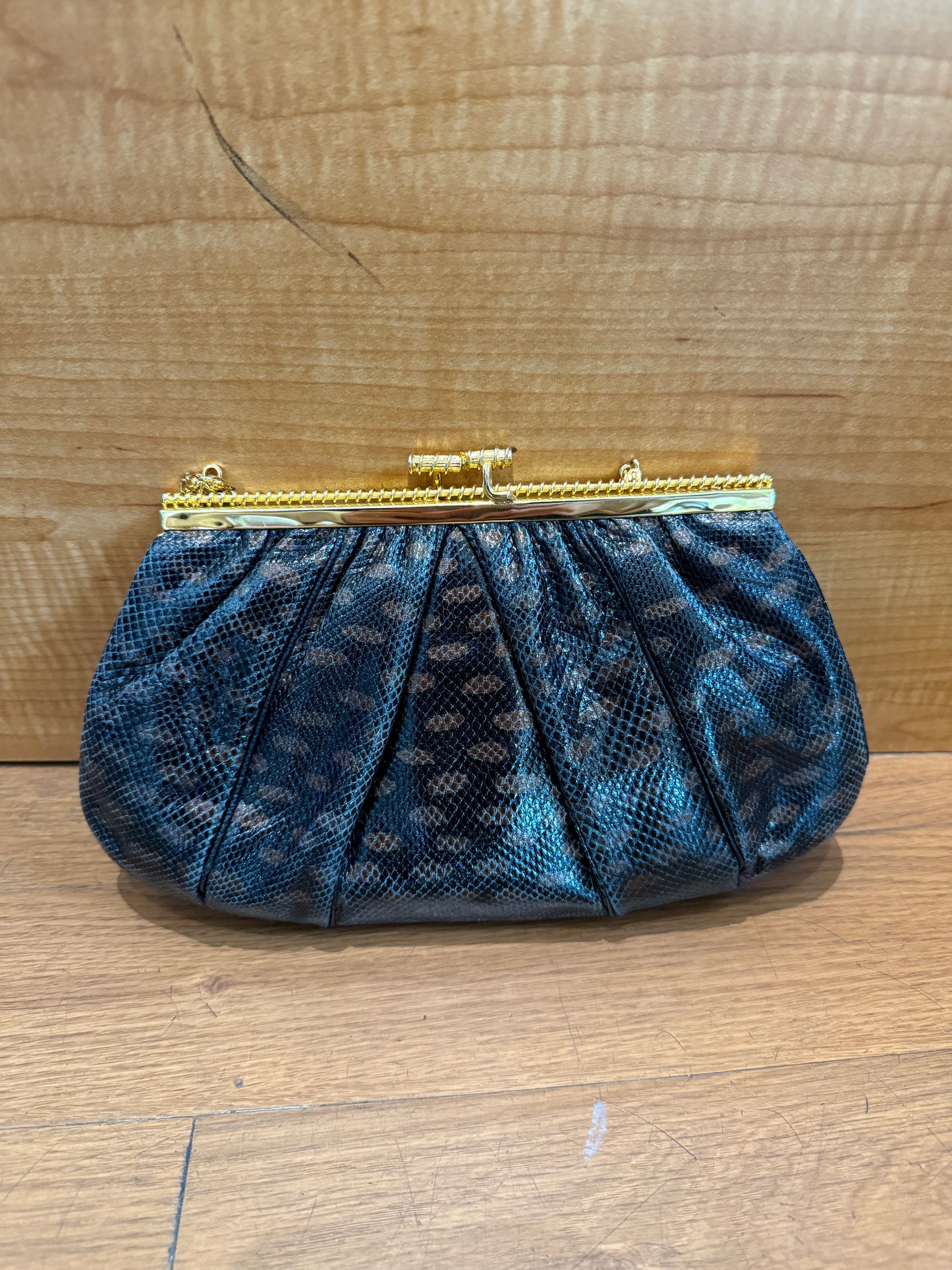 Judith Leiber Snakeskin  Clutch