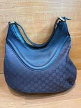 Load image into Gallery viewer, Gucci Monogram Crest Hobo Bag
