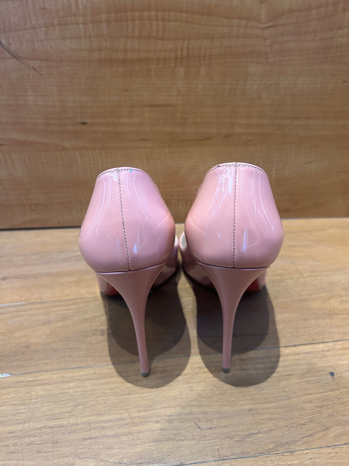 Christian Louboutin Pink Patent  Leather Pumps