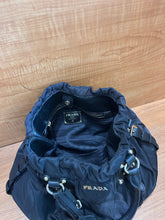 Load image into Gallery viewer, PRADA Prada Tessuto Nylon Jacquard Logo Tote Black

