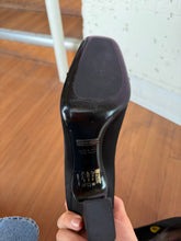 Load image into Gallery viewer, Giorgio Armani Black Satin Pumps
