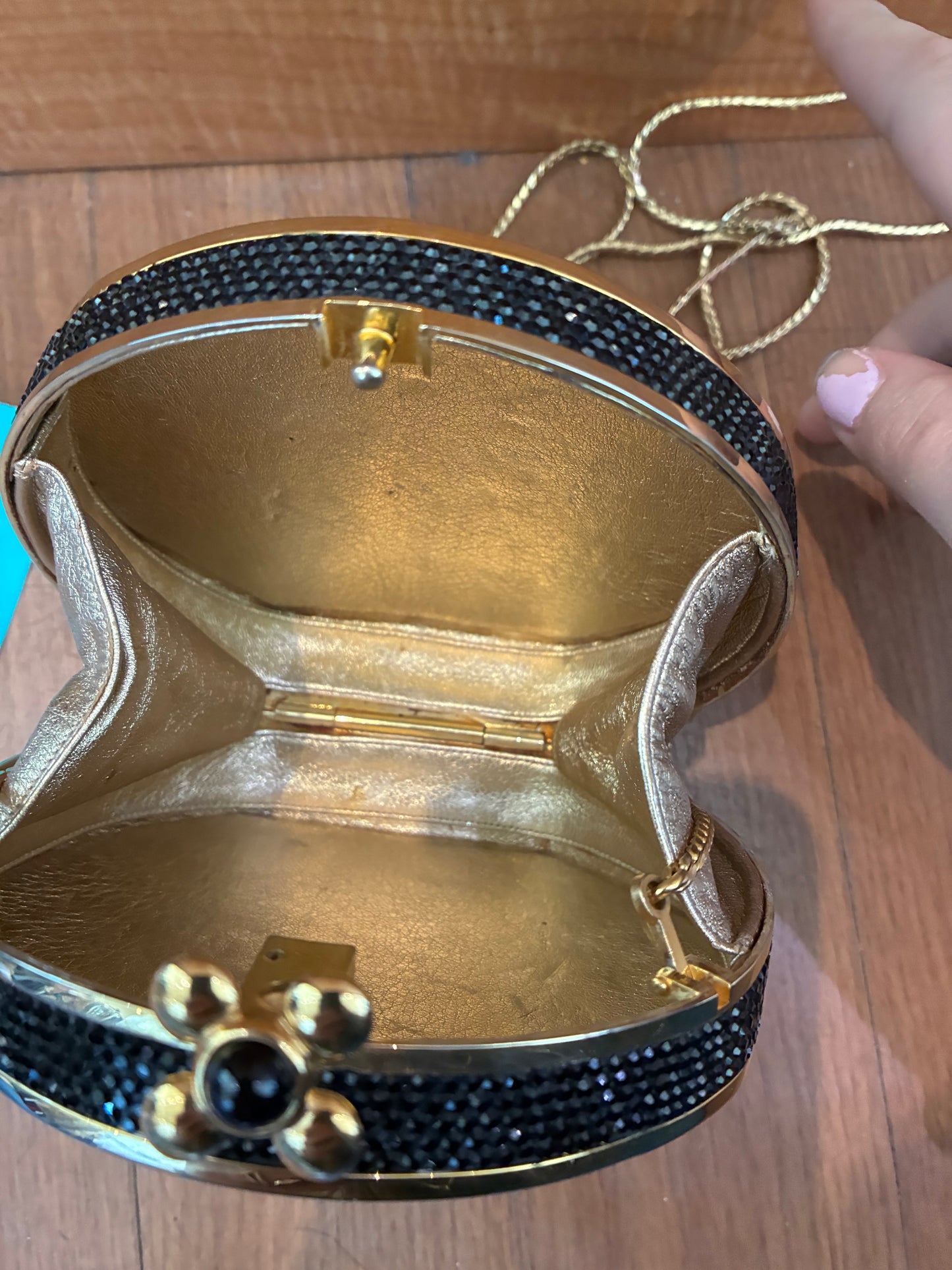 Judith Leiber Crystal Minaudière Clutch