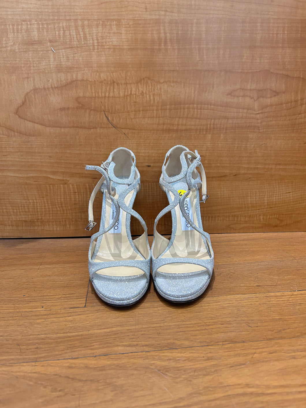 JIMMY CHOO Dusty Glitter Sandals